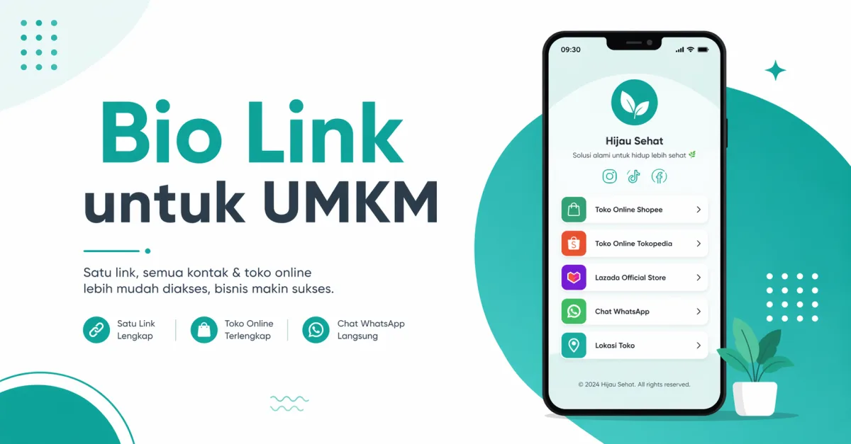 tema bio link untuk jualan online UMKM